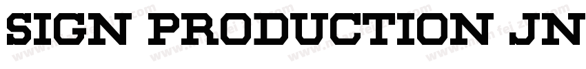 Sign Production JNL字体转换